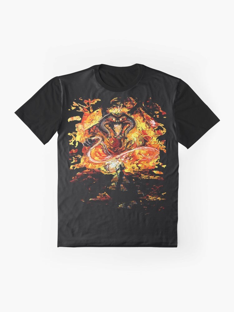 "Lord of the Rings" graphic t-shirt featuring a quote about Van Gogh never passing - Flat lay