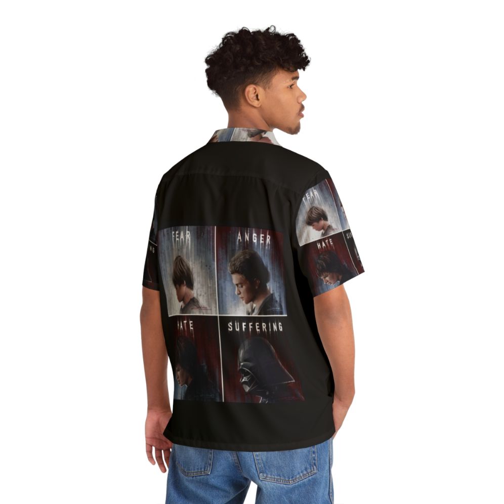 Dark Emotions Hawaiian Shirt with Goth Inspired Design - People Back