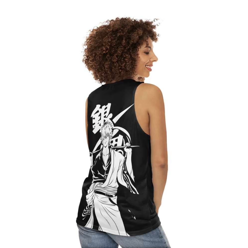 Gintoki Unisex Anime Tank Top - women back