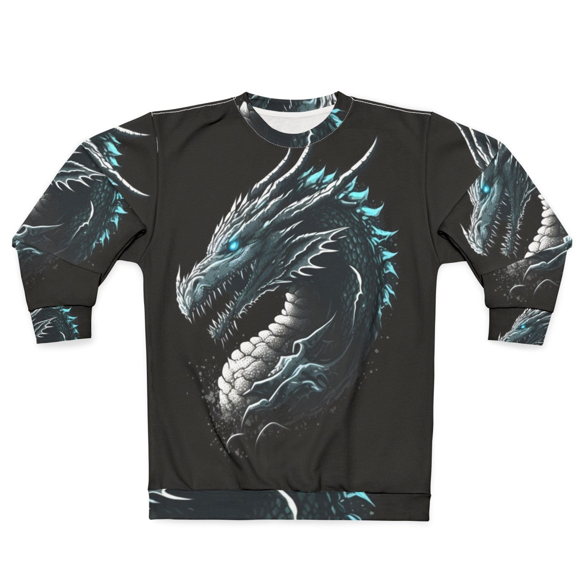 Magical dragon graphic sweatshirt for fantasy and role-playing fans