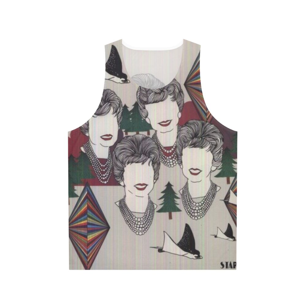 STRFKR unisex tank top with psychedelic album cover art