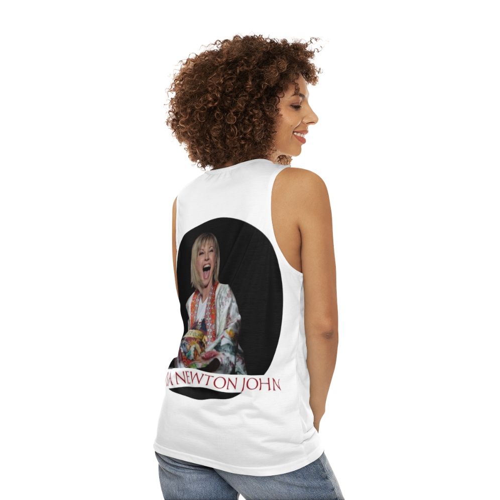 Olivia Newton-John Unisex Retro Tank Top - women back