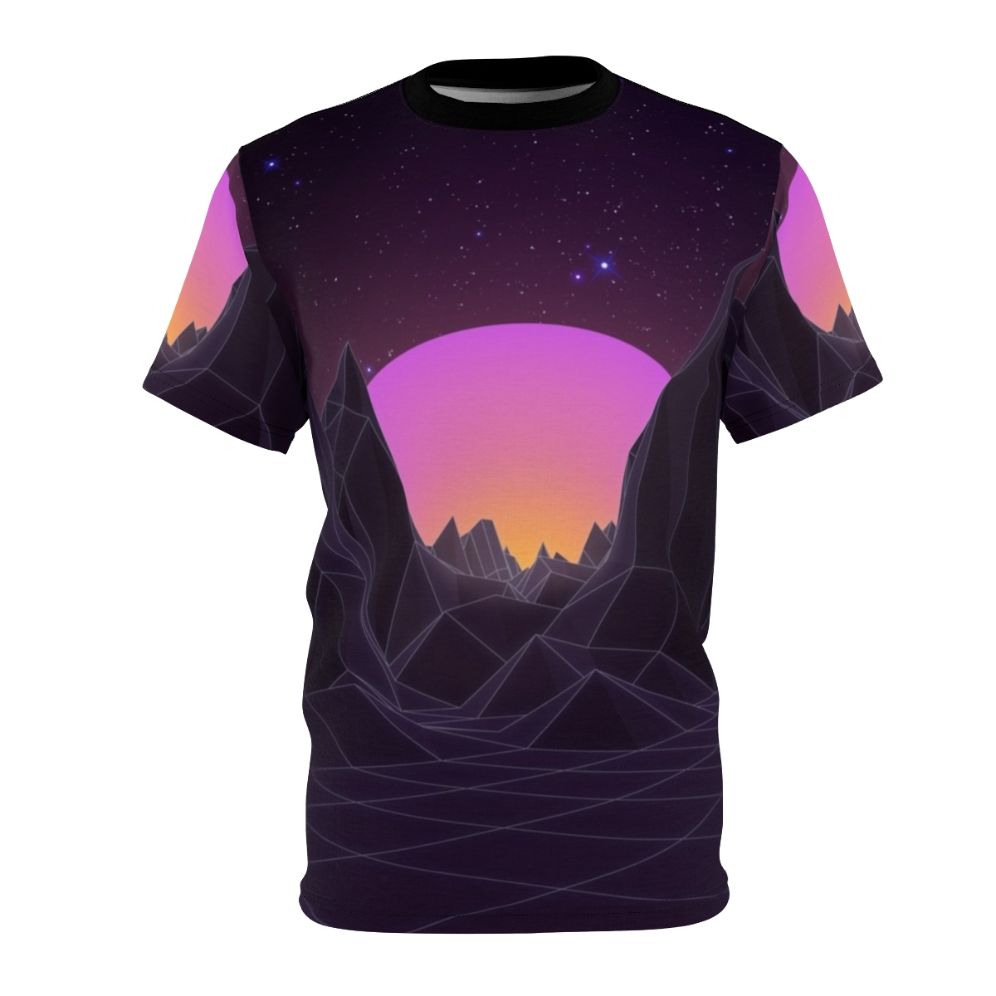 80s retro vaporwave inspired graphic design t-shirt