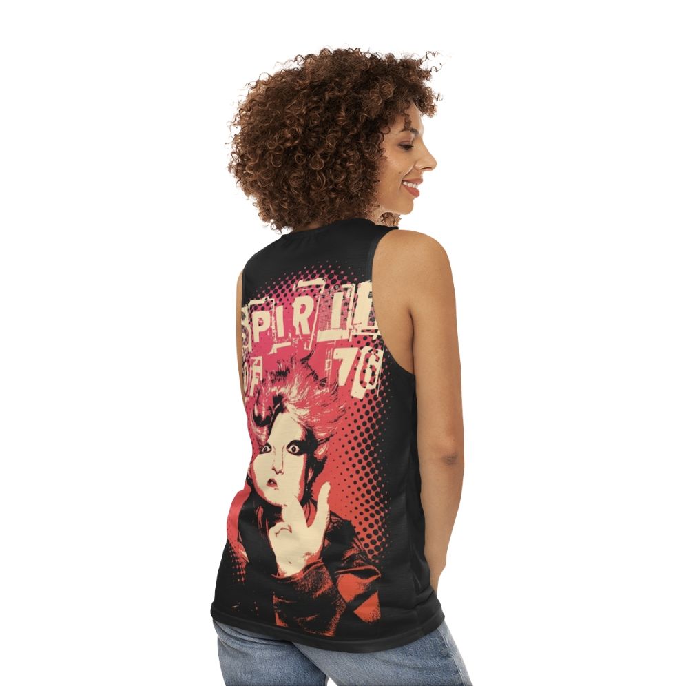 UK punk rock unisex tank top - women back