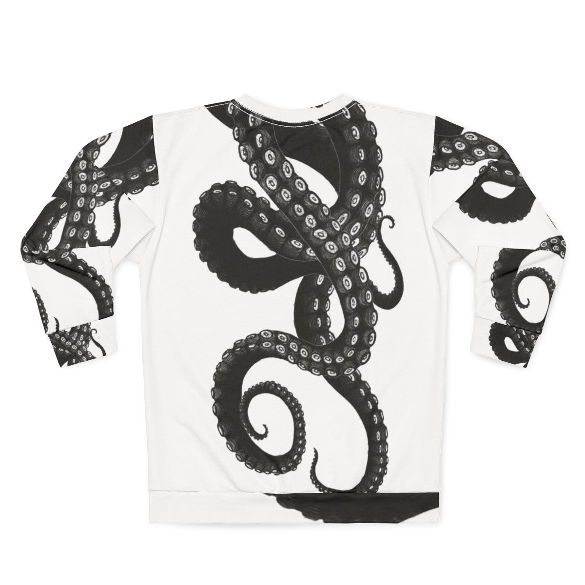 Kraken sweatshirt with tentacles for a spooky sea creature look - Back