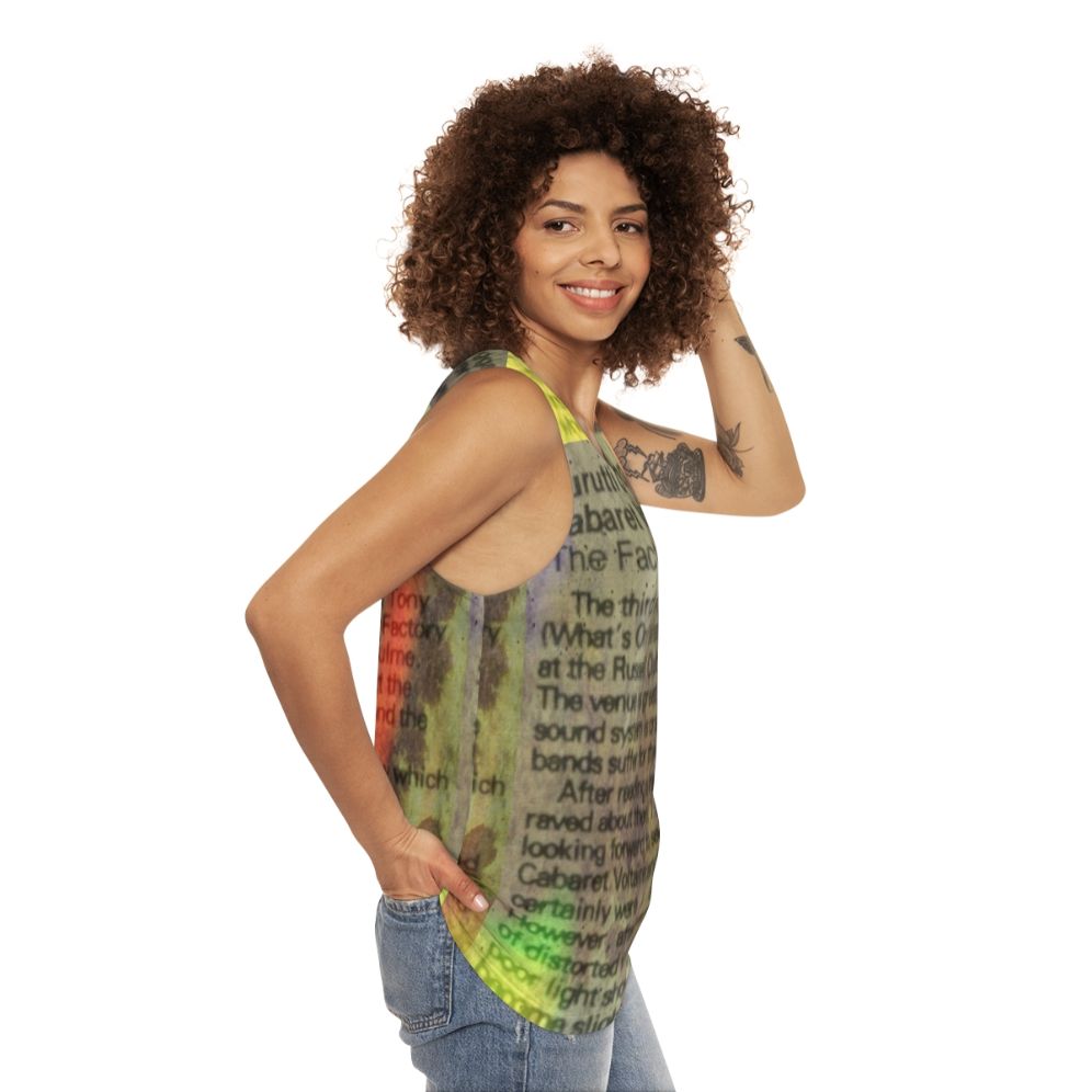 The Durutti Column Unisex Tank Top - women side