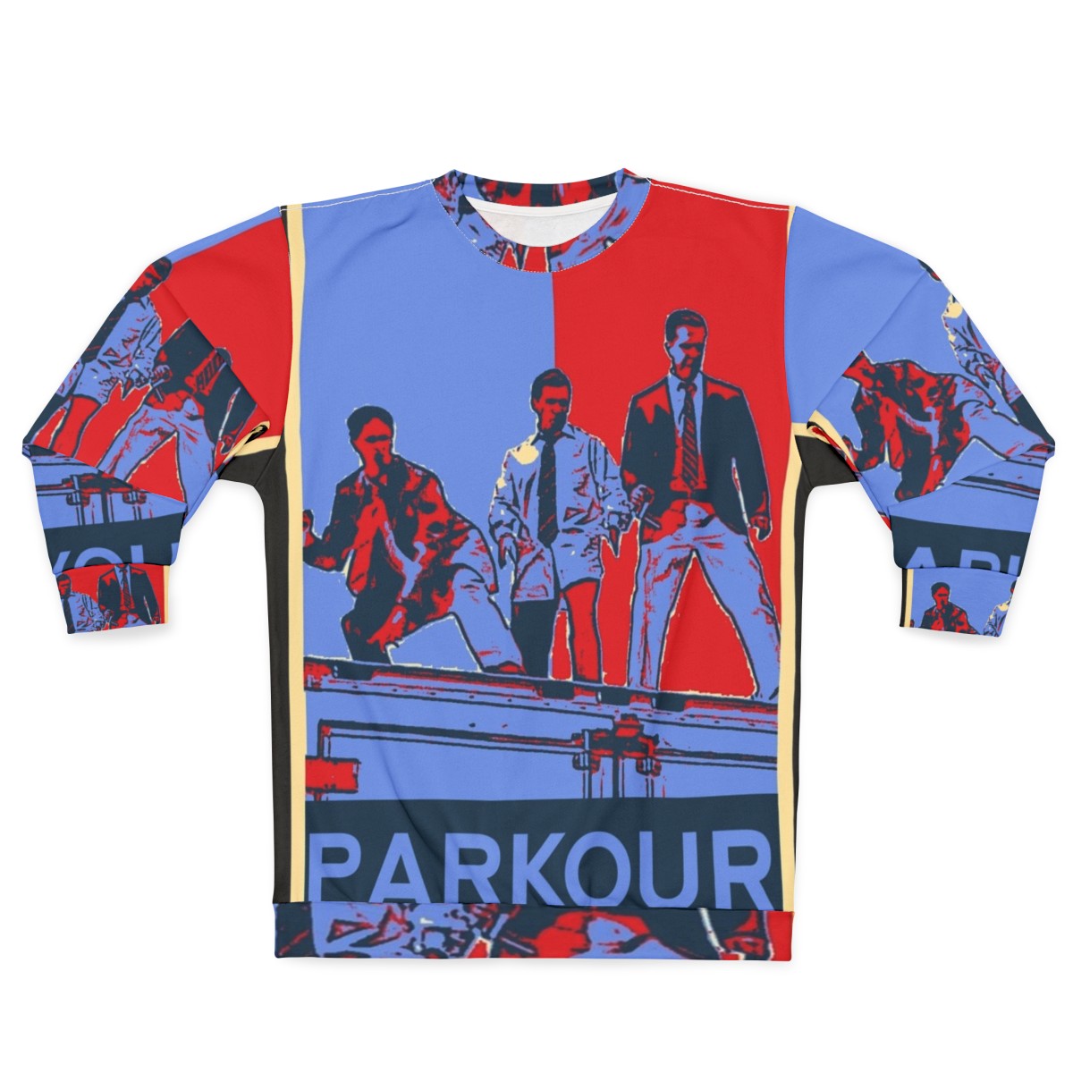 Parkour Sweatshirt featuring characters from The Office