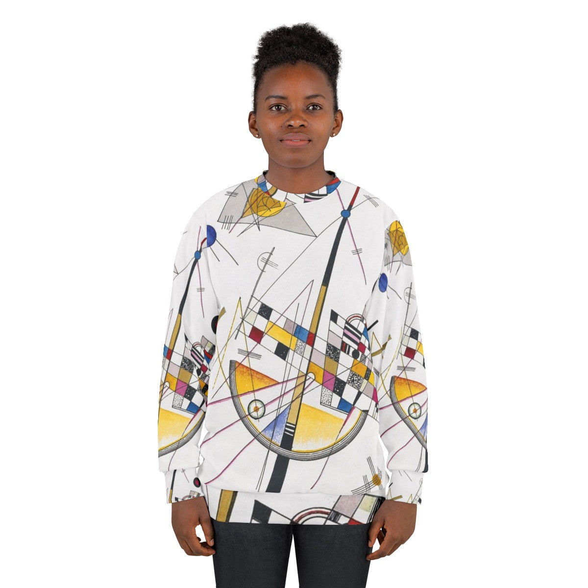 Wassily Kandinsky Delicate Tension Sweatshirt - Abstract Art Masterpiece - women