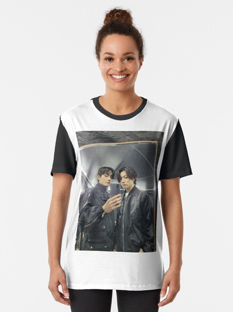 BTS Taehyung and Jungkook (Taekook) Selfie Graphic T-Shirt - Women