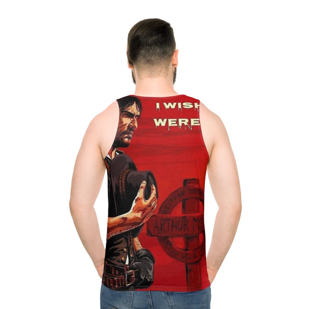 John Marston Unisex Tank Top for Gamers - men back