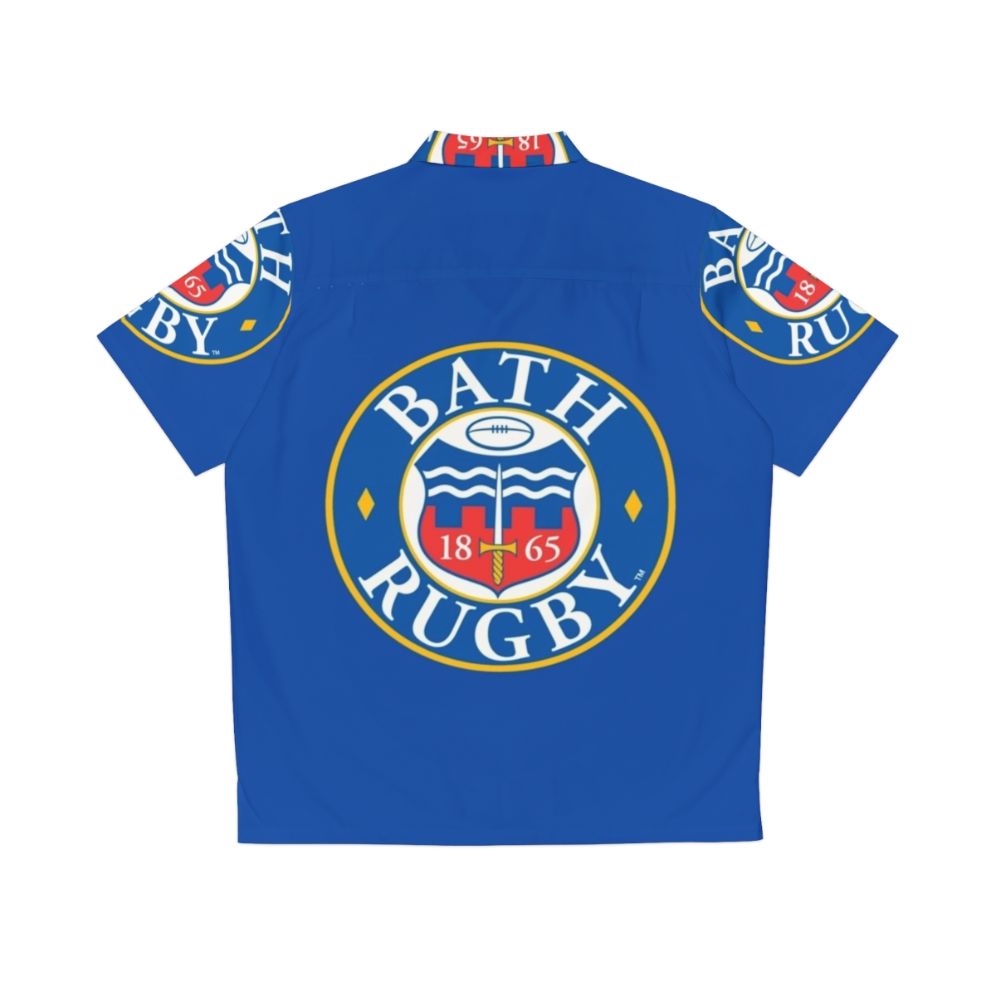 Bath Rugby Hawaiian Shirt with Team Logo - Back