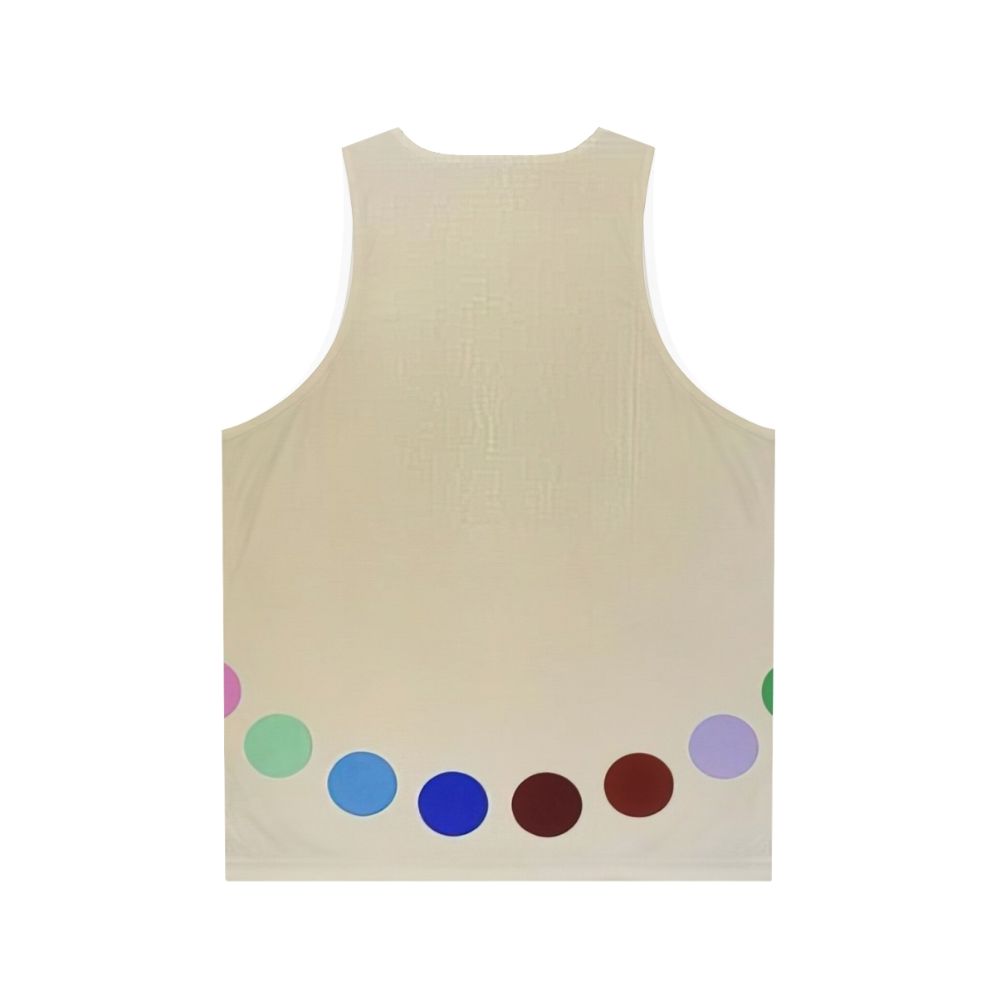 Geometric abstract art unisex tank top - Back