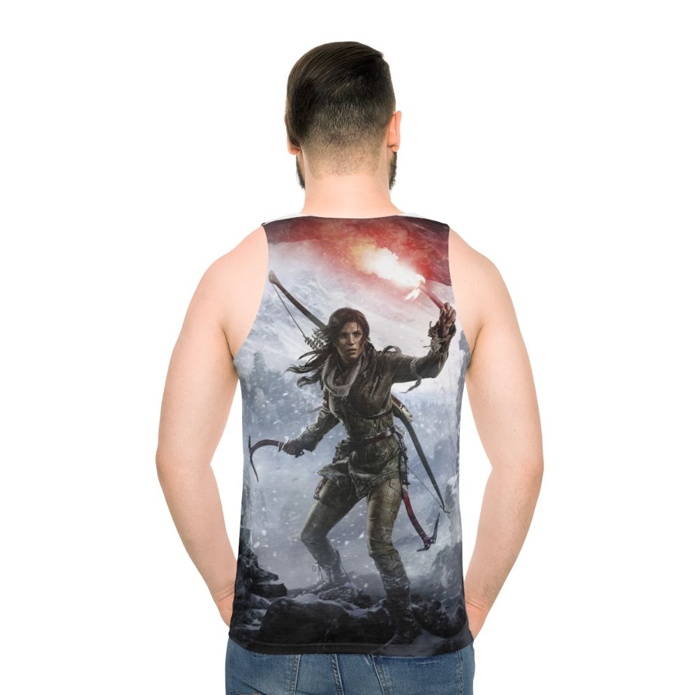 Rise Of The Tomb Raider Unisex Gaming Tank Top - men back