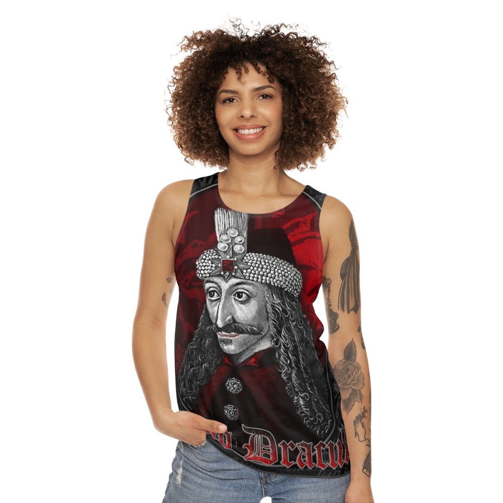 Vlad Dracula Gothic Unisex Tank Top - women