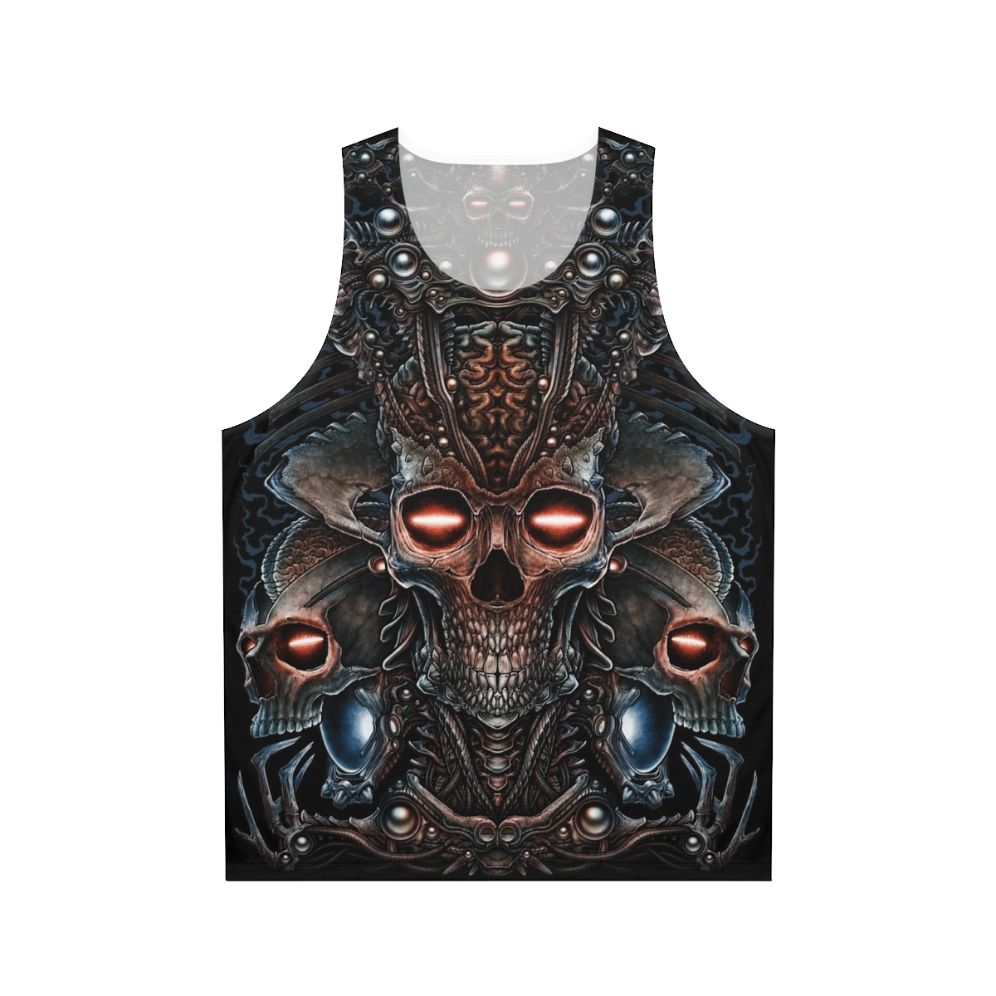 Skeleton Alien Unisex Tank Top