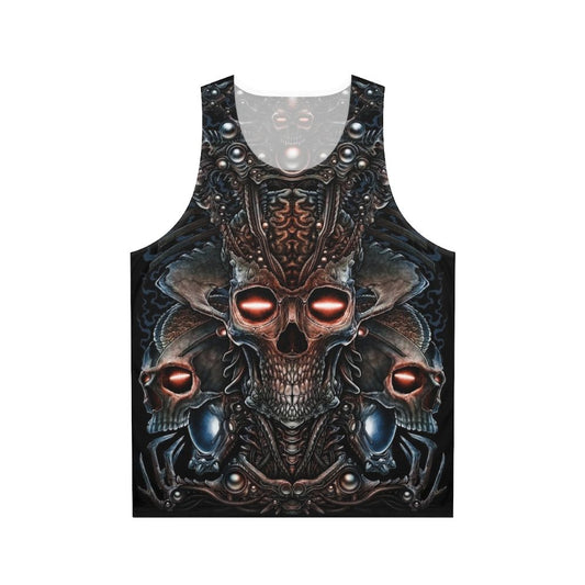 Skeleton Alien Unisex Tank Top