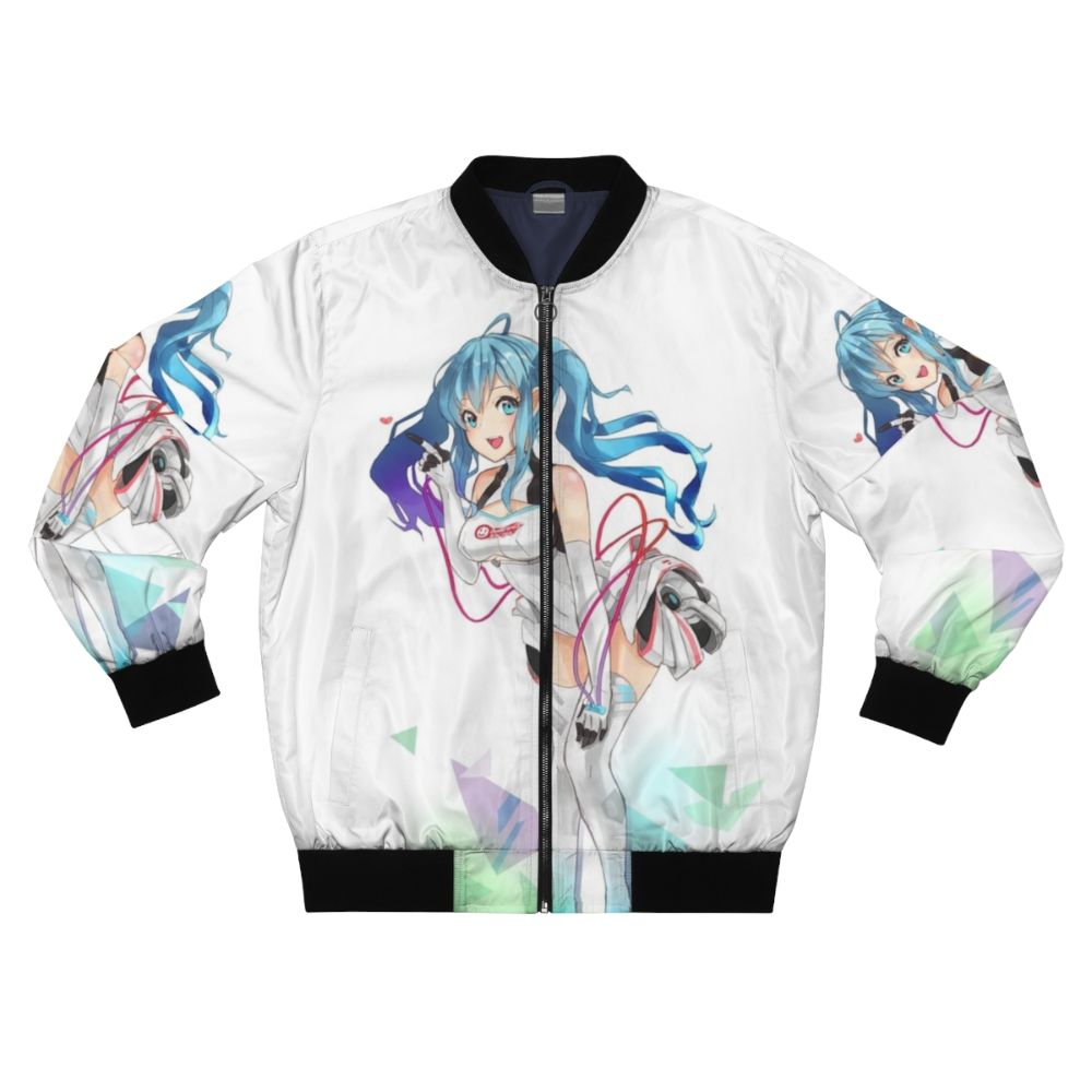 Hatsune Miku Racing Miku Anime Bomber Jacket