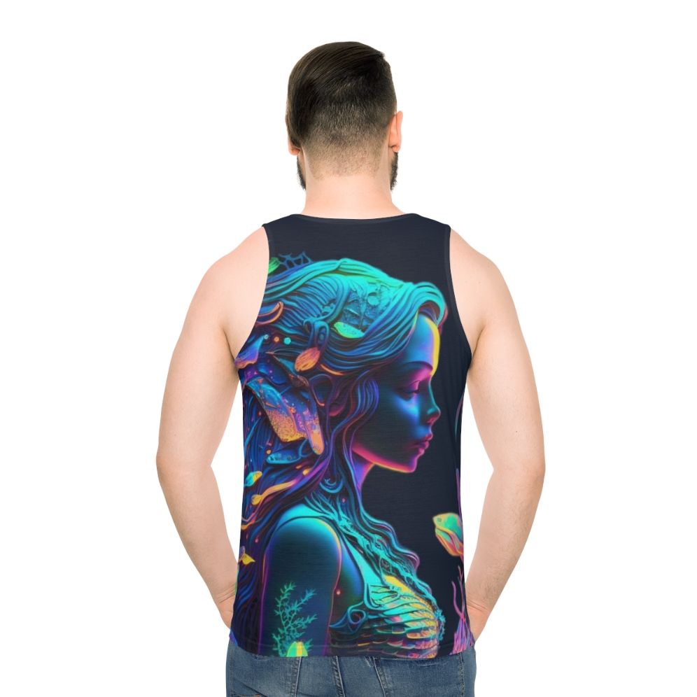 Mythical sea creatures unisex tank top - men back