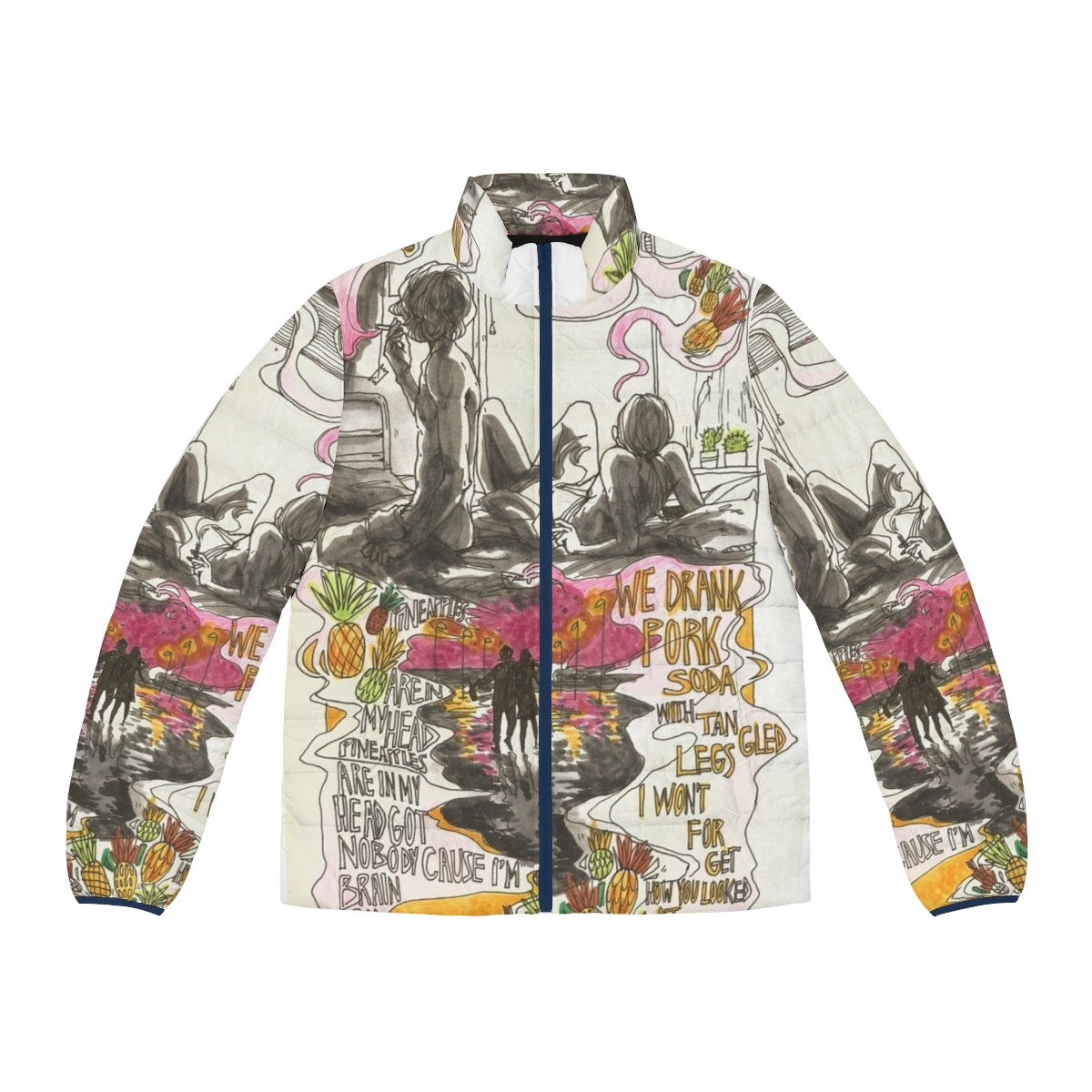 Pork Soda Puffer Jacket featuring the Glass Animals design