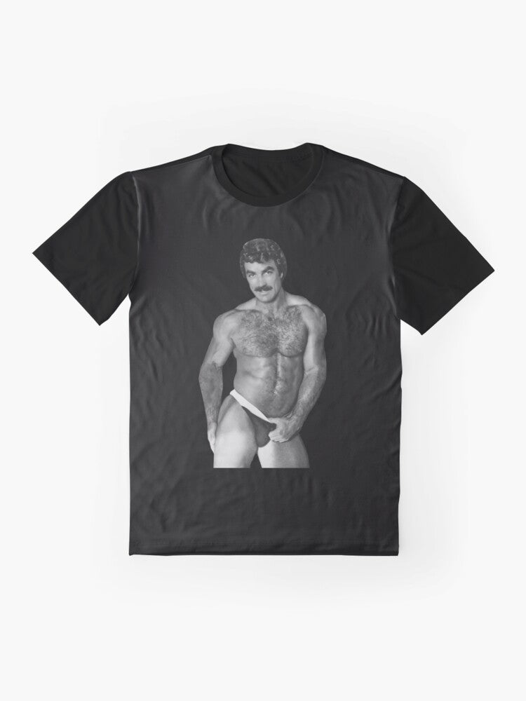 Classic Tom Selleck 'Magnum P.I.' graphic t-shirt - Flat lay