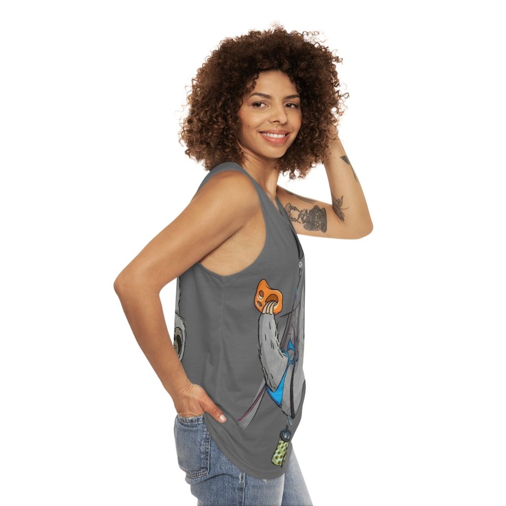 Sloth Climber Unisex Tank Top - women side