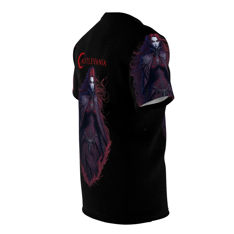 Captivating Castlevania-Inspired Apparel: The Mystical Charm AOP T-Shirt featuring characters from the hit Netflix series - men right