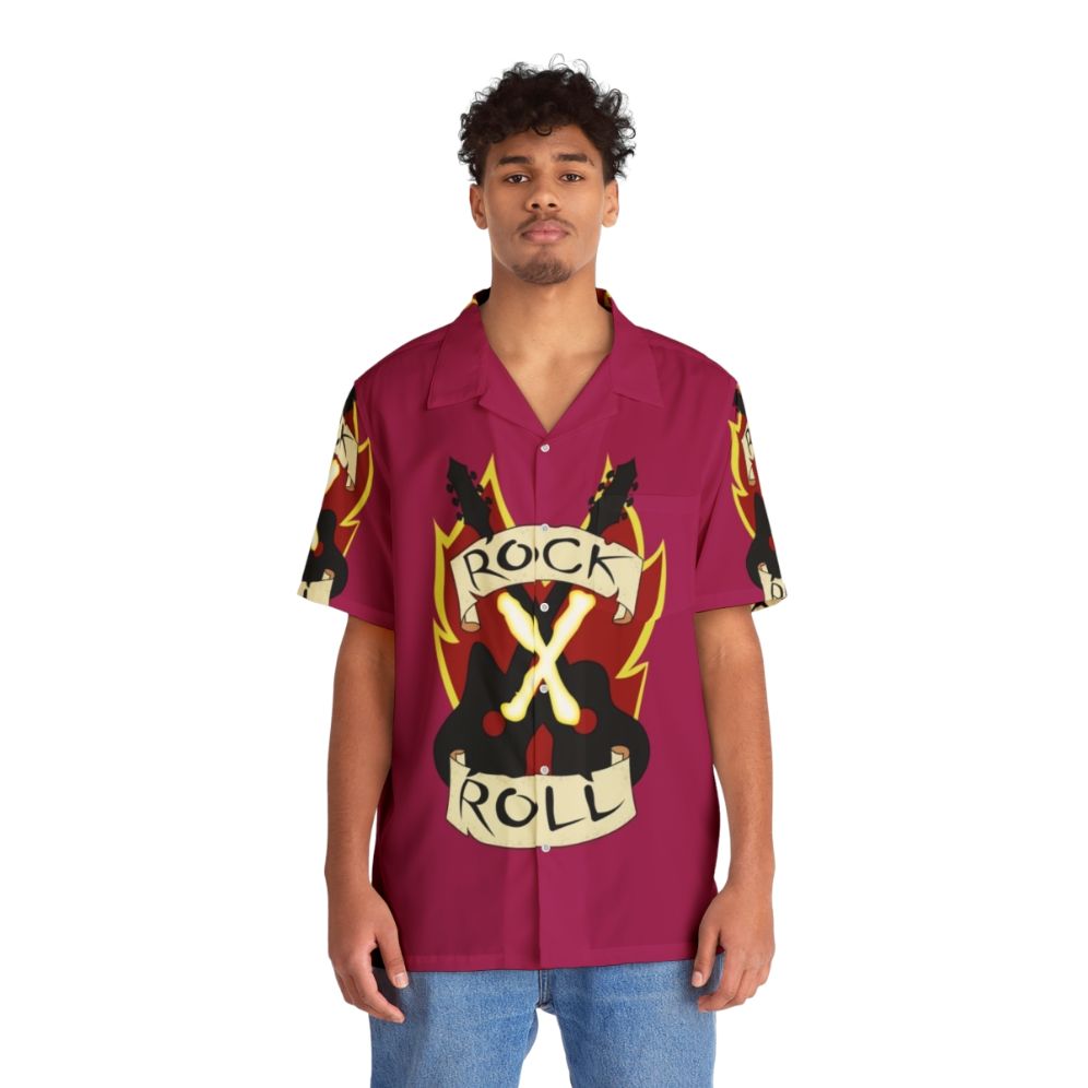 Rock N Roll Gambit Hawaiian Shirt - People Front