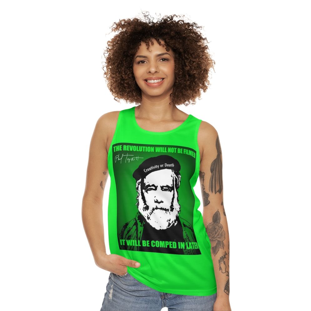 Madgod Revolution Unisex Stop Motion Horror Tank Top - women