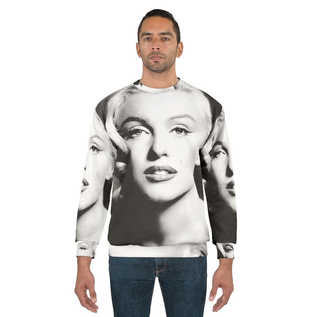 Vintage Marilyn Monroe Black and White Sweatshirt - men