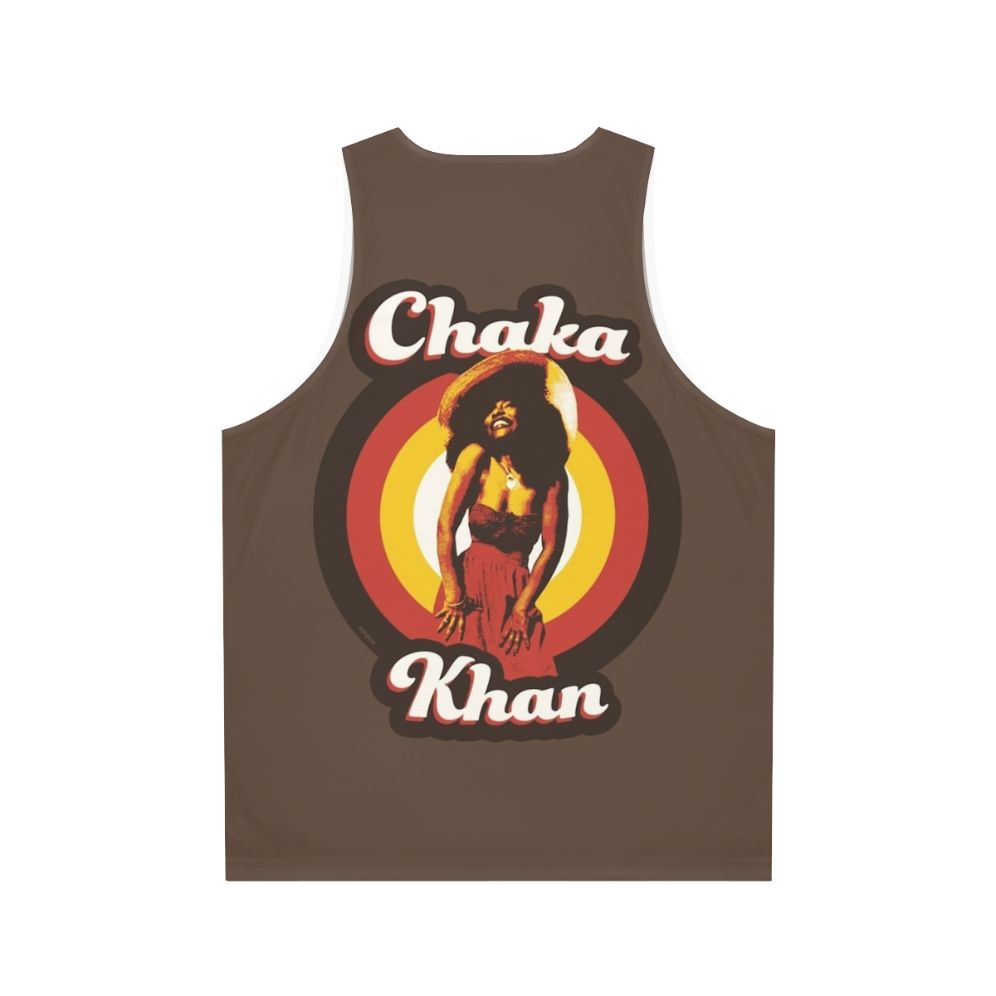 Chaka Khan 70s Funky Soul Unisex Tank Top - Back