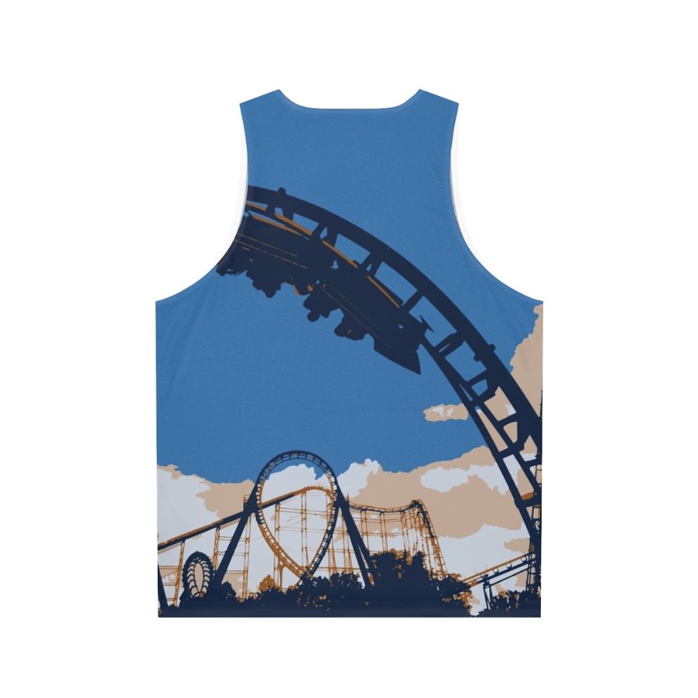 Vortex 1987 Unisex Roller Coaster Tank Top - Back