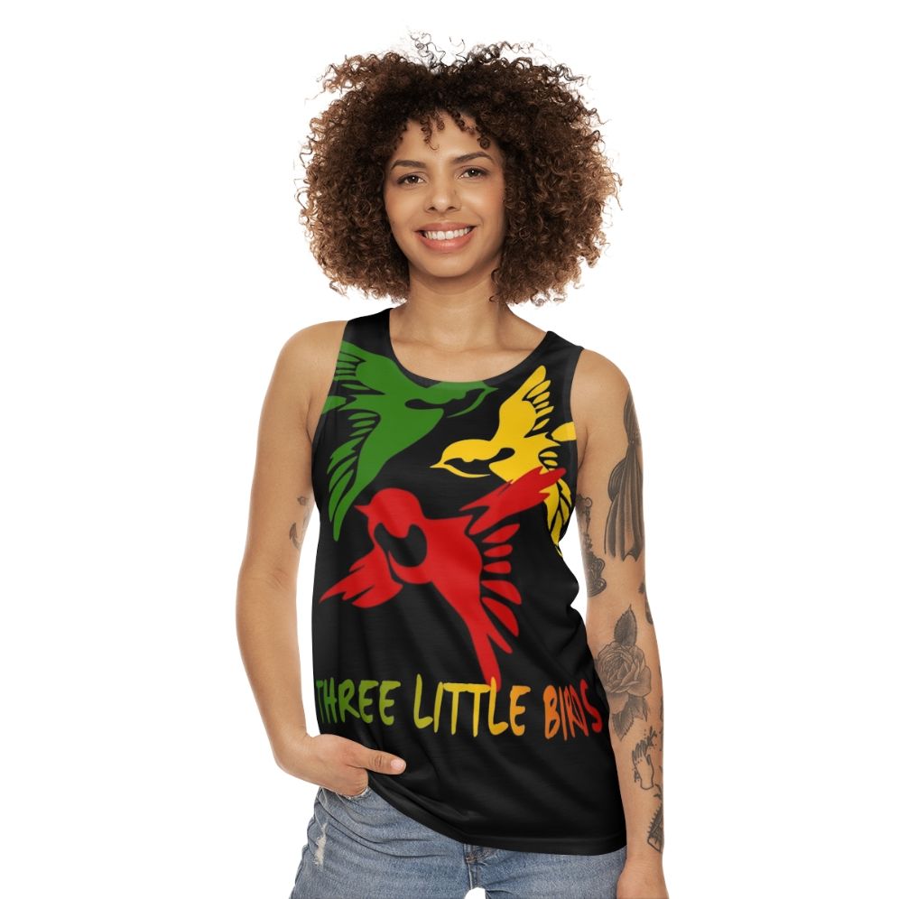 Three Little Birds Unisex Tank Top - women