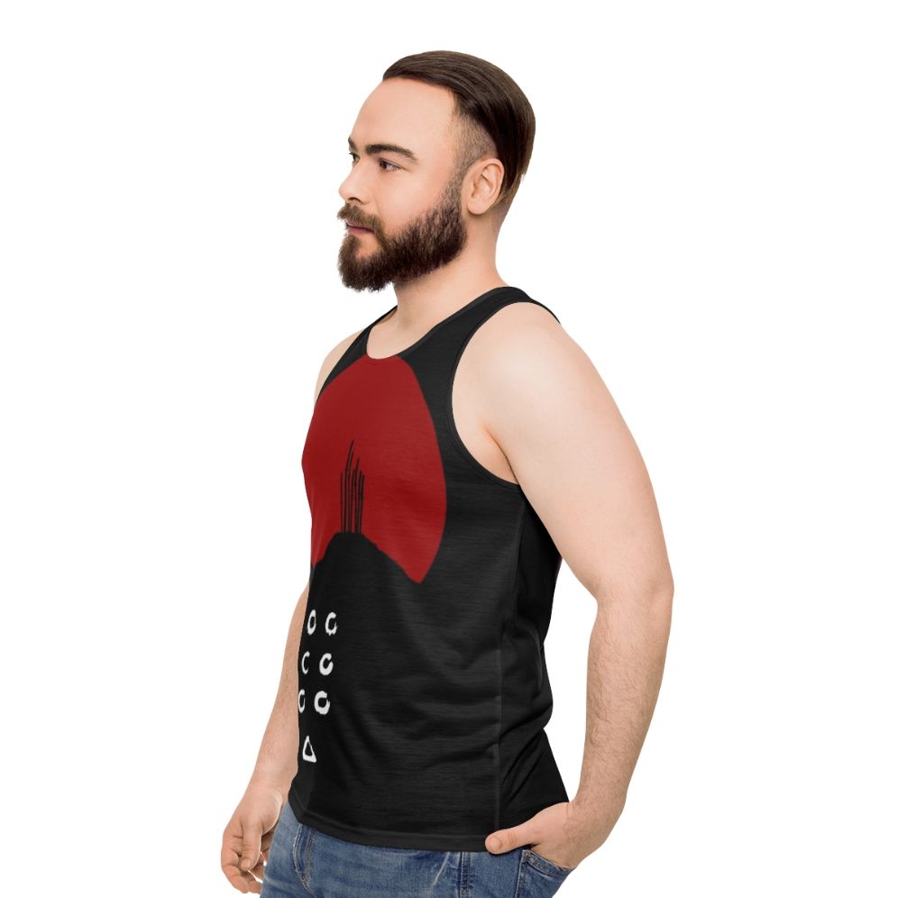 Unisex Samurai-Inspired Tank Top - men side