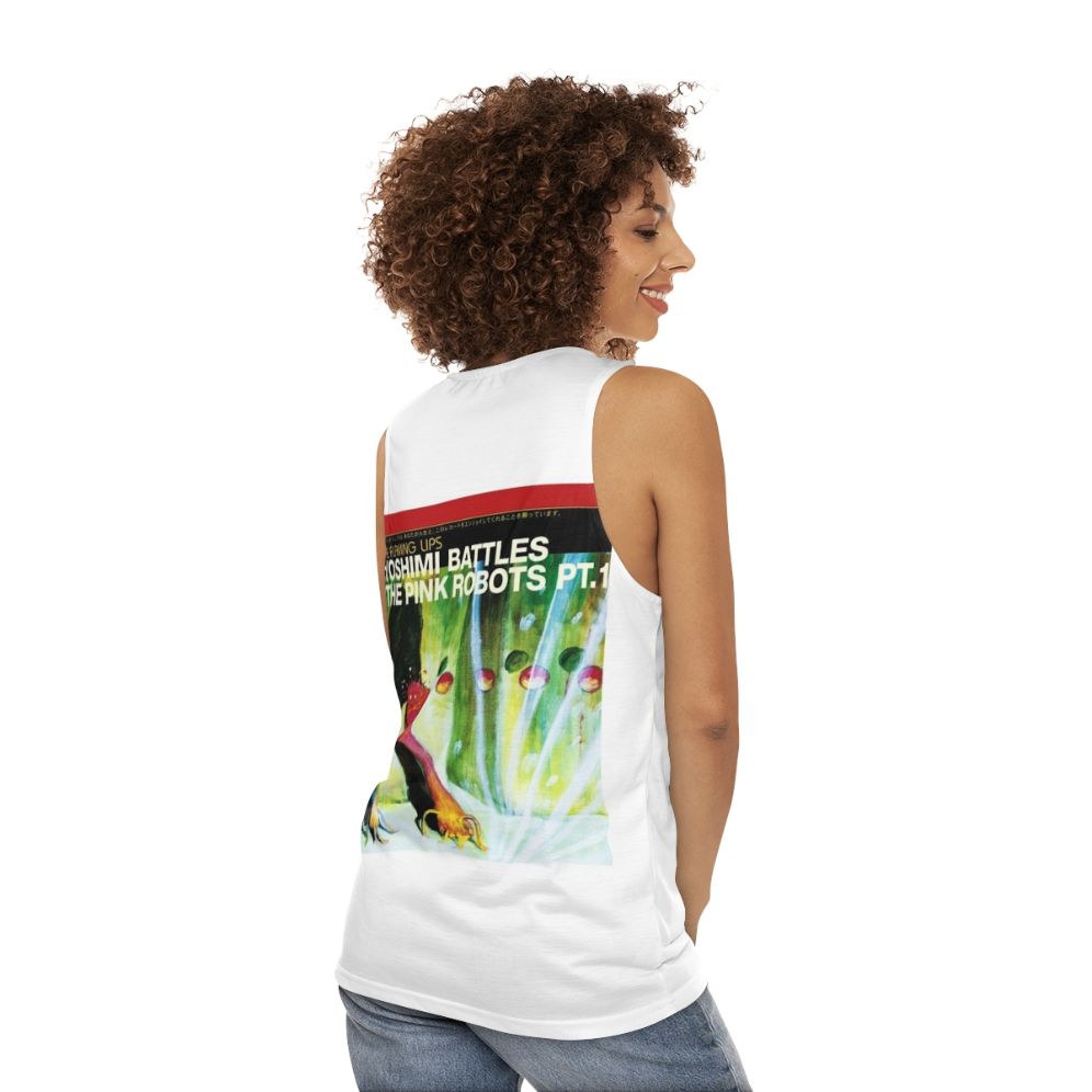 Yoshimi Battles The Pink Robots Unisex Music Tank Top - women back