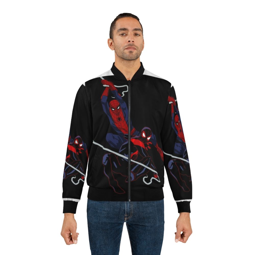 Spider-Verse Bomber Jacket featuring Peter Parker and Miles Morales - Lifestyle