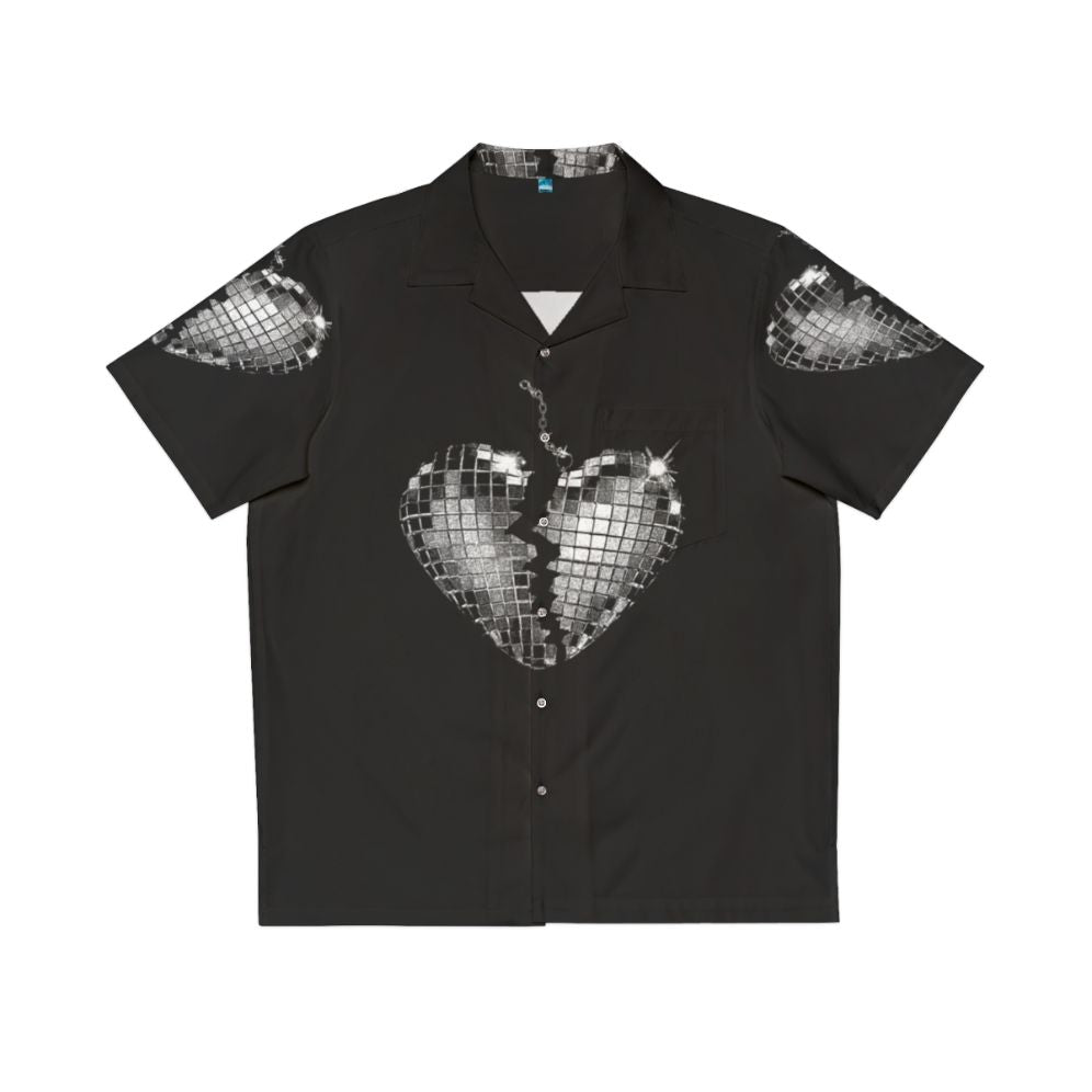 Colorful Hawaiian shirt with heart design for pop music fans