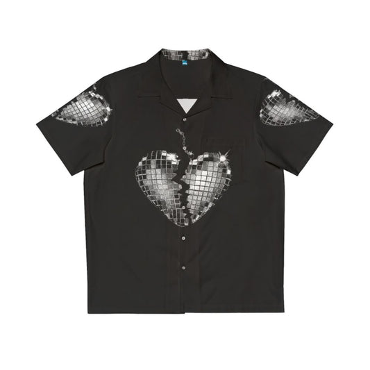 Colorful Hawaiian shirt with heart design for pop music fans