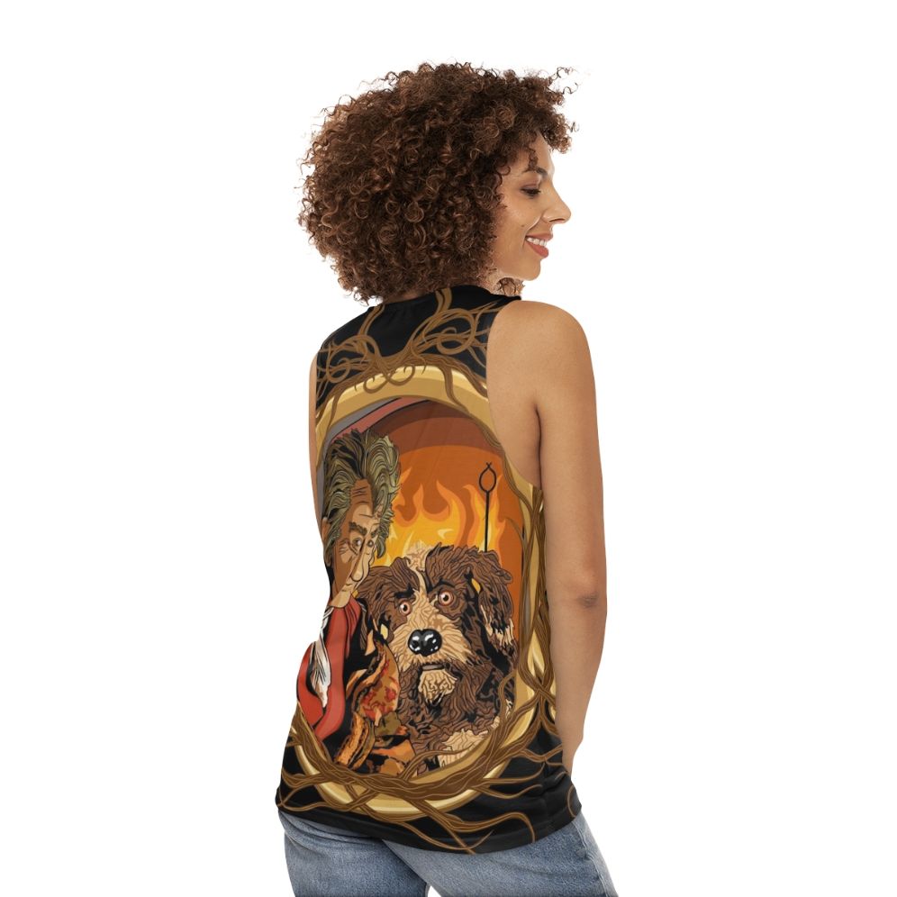 Retro Storyteller Unisex Tank Top - women back