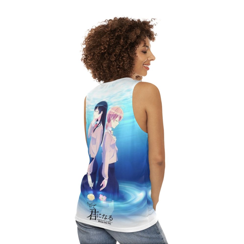 Bloom Into You Yagate Kimi Ni Naru Unisex Anime Tank Top - women back