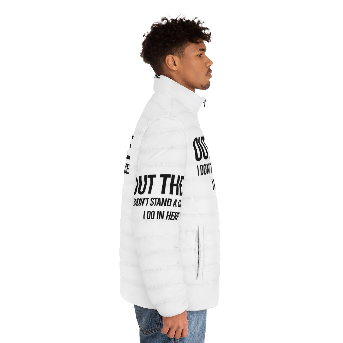 Squid Game Netflix Puffer Jacket, Official Squid Game Merchandise - men side right