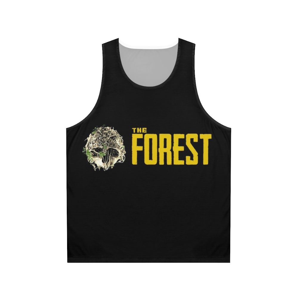 Unisex tank top featuring "The Forest" game design