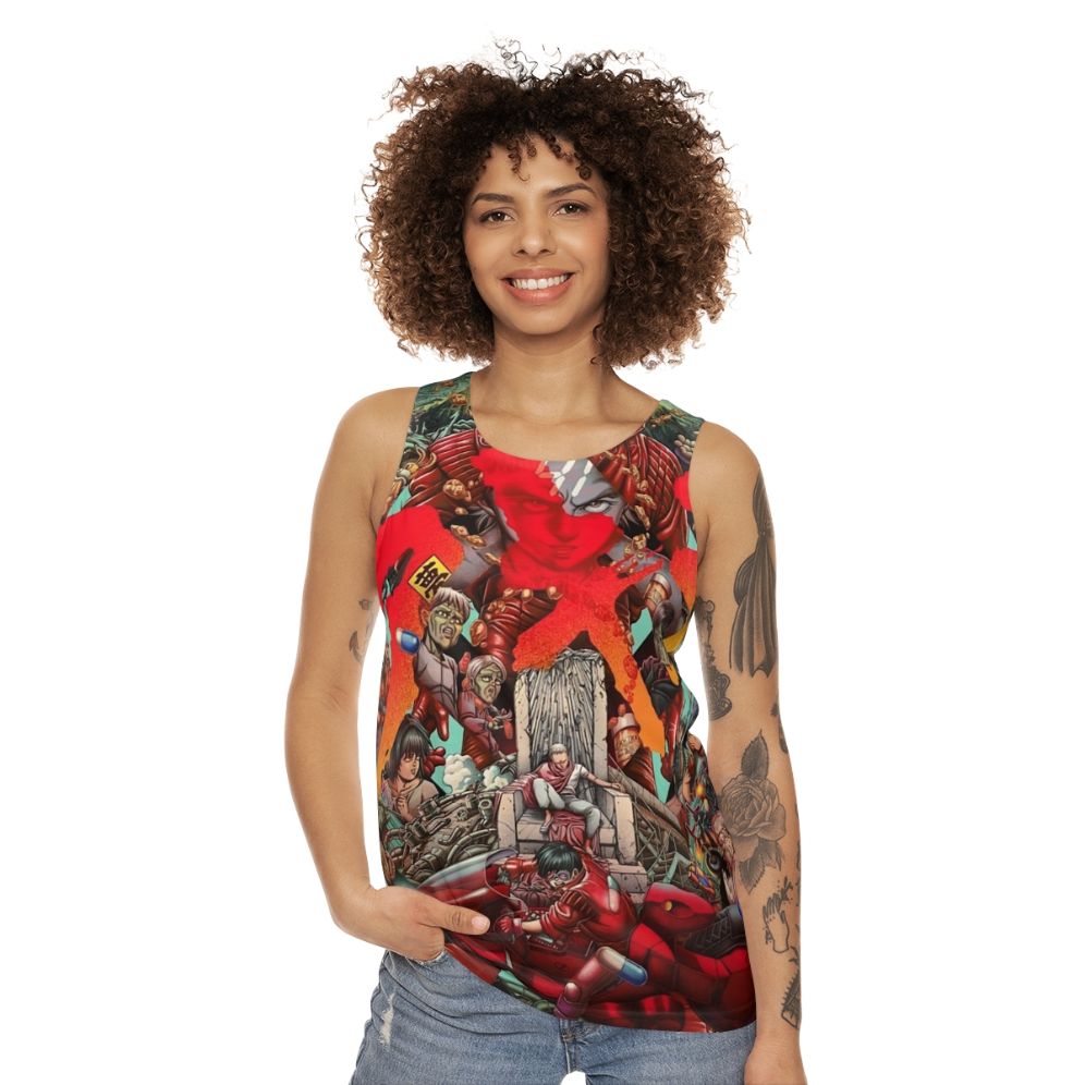 Akira cyberpunk anime unisex tank top - women