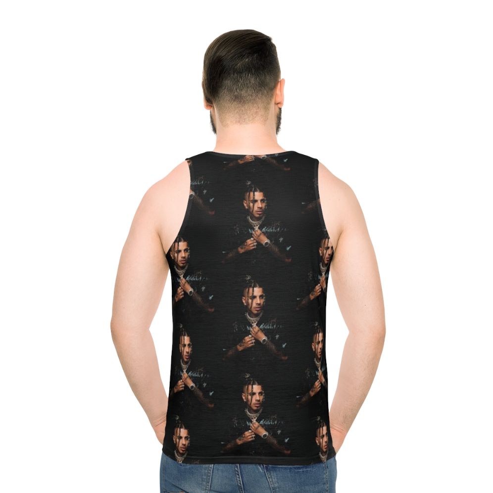 Rauw Alejandro Unisex Music Tank Top - men back