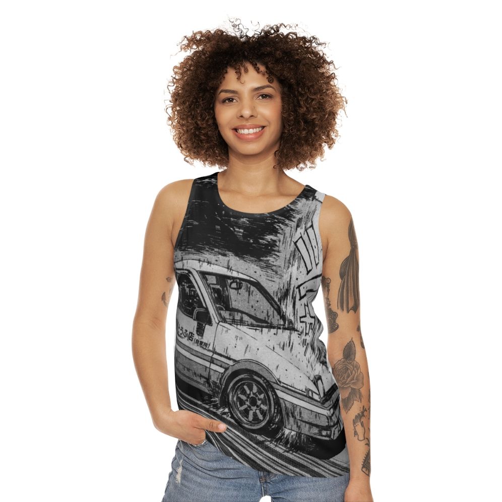 Initial D Ae86 drifting unisex tank top - women