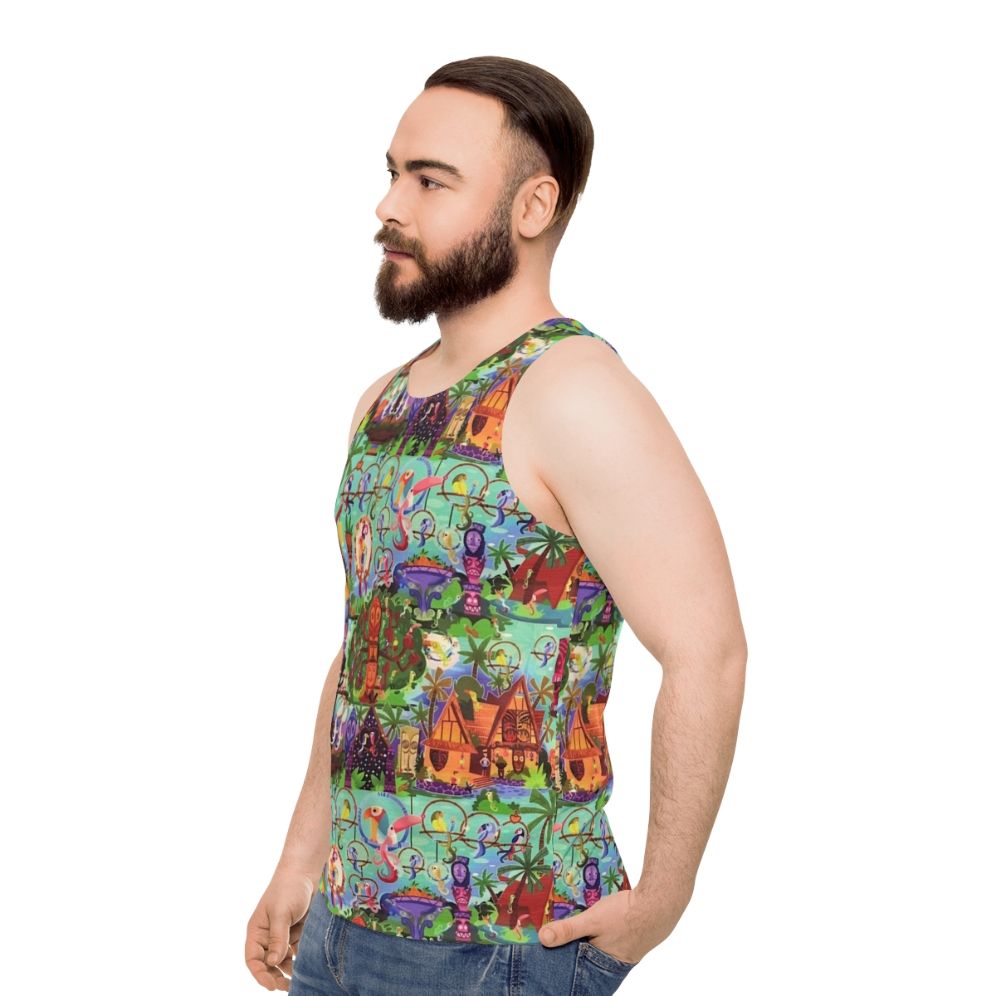 Disney Enchanted Tiki Room Unisex Tank Top - men side