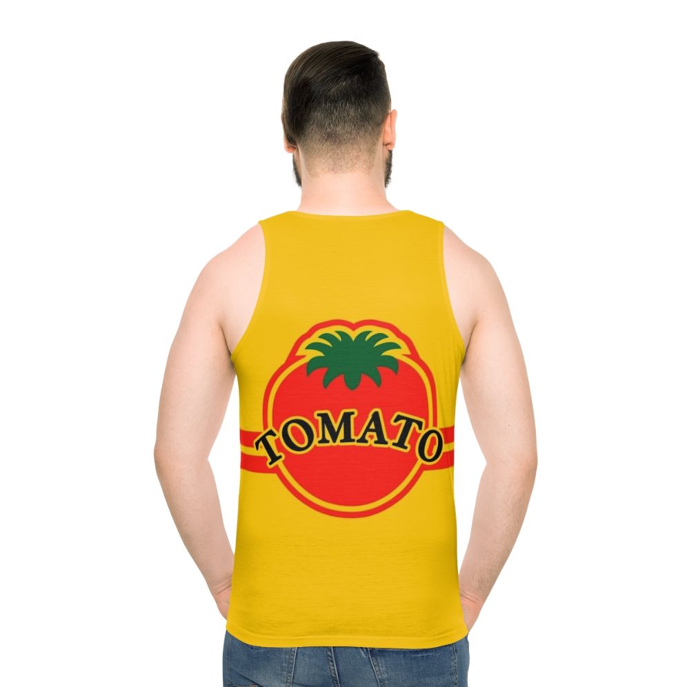 Retro Tomato Convenience Store Unisex Tank Top - men back