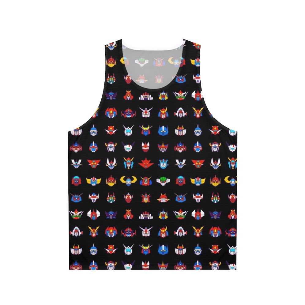 Retro 70s robots unisex tank top