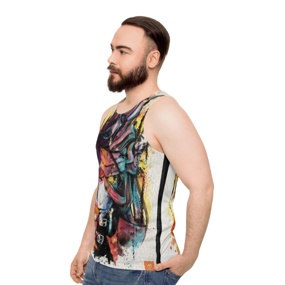 Final Fantasy inspired Valentine's Day unisex tank top - men side