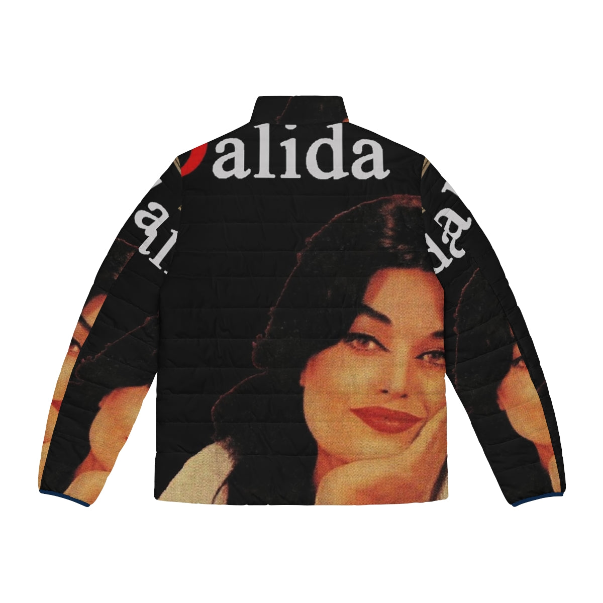 Dalida Love in Portofino Puffer Jacket - Vintage Album Cover Inspired 1950s/1960s Fashion - Back