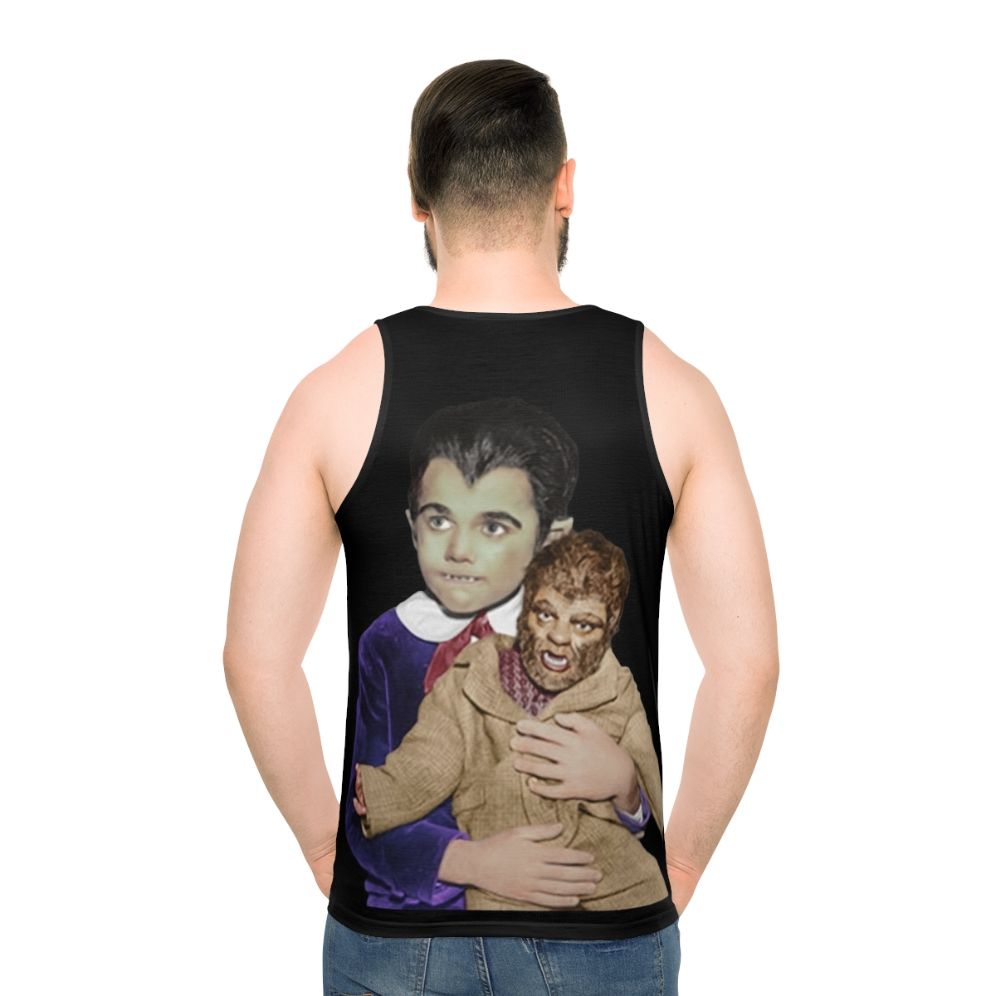 Vintage Eddie and the Werewolf Unisex Tank Top - men back